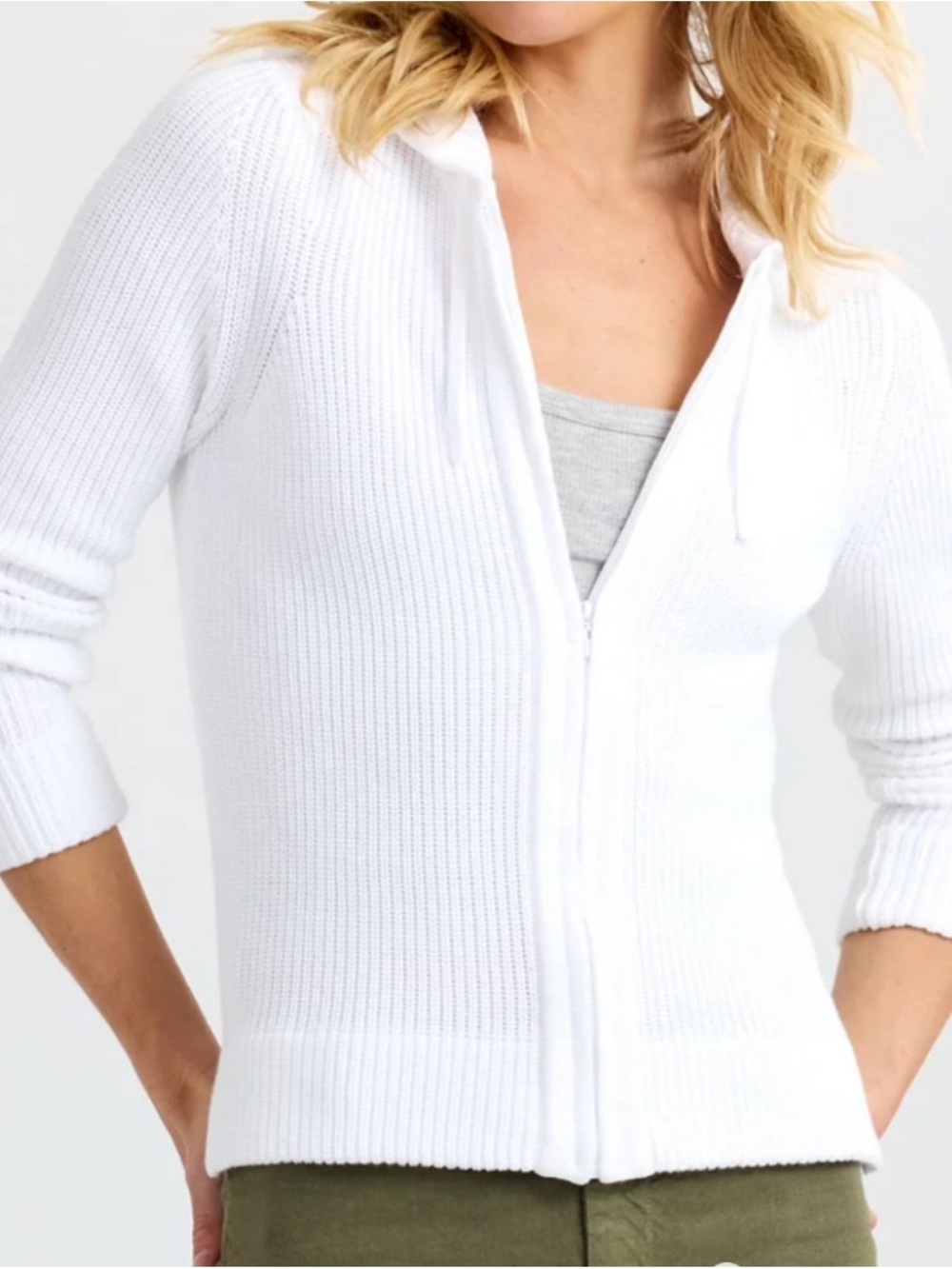Pura cashmere Cotton Fisherman Hoodie